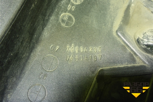 Решетка радиатора (после 2005г) (7450A235) для Mitsubishi Lancer-9  с 2003-2008г