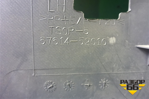 Обшивка двери задней левой под механику (6761452010) для Toyota Yaris с 1999-2005г