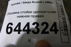 Обшивка стойки центральная нижняя правая (8584525200) для Hyundai Aсcent с 2000г