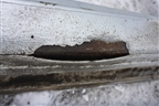 Порог со стойкой левый для Volkswagen Polo (седан) с 2010г