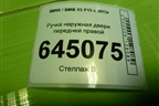 Ручка наружная двери передней правой для BMW X5 F15 с 2013г