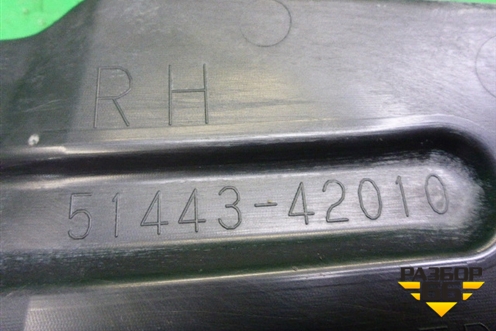 Пыльник двигателя боковой правый (5144342010) для Toyota Rav-4 с 2012-2019г