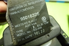 Ремень безопасности задний центральный (95016326) для Chevrolet Aveo (T250) с 2005-2011