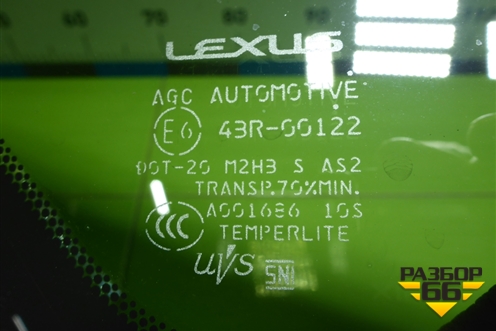 Стекло глухое левое (627200E180) для Lexus RX 350 c 2015г