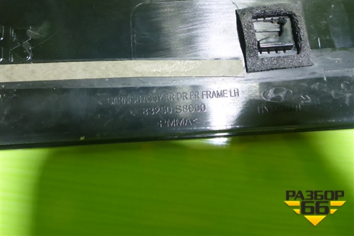 Накладка двери задней левой (на рамку) (83250S8000) для Hyundai Palisade с 2018г (Палисад)