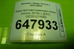 Фара противотуманная левая (после 2018г c ДХО) (92201D7600) для Hyundai Tucson с 2015-2022г