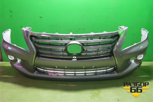 Бампер передний (под парктроник и омыватели) для Lexus LX-570 с 2007-2015г