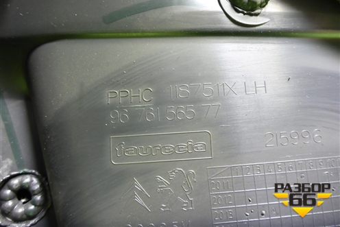 Обшивка двери передней левой под электрику (9676156577) для Peugeot 408 с 2012г
