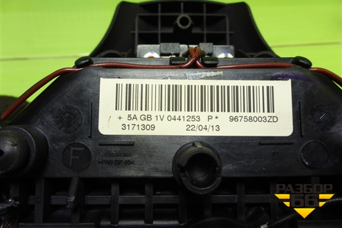 Подушка безопасности в рулевое колесо (96758003ZD) для Peugeot 408 с 2012г