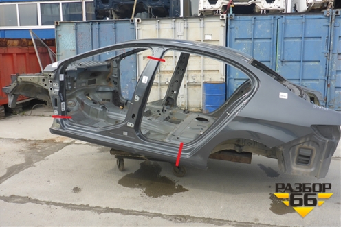 Порог со стойкой левый для Peugeot 408 с 2012г