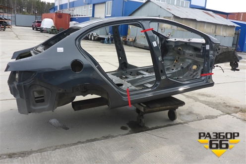Порог со стойкой правый для Peugeot 408 с 2012г