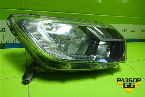 Фара правая (после 2018г галоген с ДХО) (260101079R) для Renault Logan II с 2012г