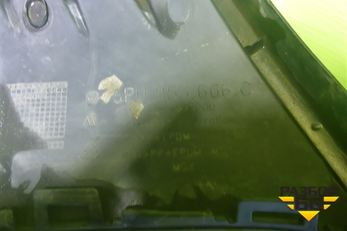 Решетка в передний бампер правая (до 2015г) (6RU853666C) для Volkswagen Polo (седан) с 2010г
