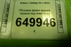 Обшивка двери задней правой под электрику (S71507160) для Subaru XV с 2017г