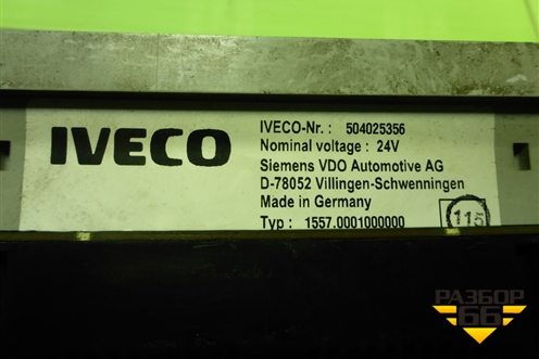 Щиток приборов МКПП (504025356) для Iveco  Stralis с 2007г