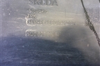 Защита антигравийная левая (5Q0825201AF) для Skoda Octavia (A7) с 2013г