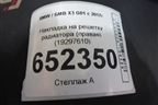 Накладка на решетку радиатора (правая) (19297610) для BMW X3 G01 с 2017г