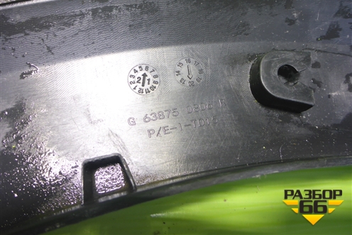 Накладка переднего крыла левого (StepWay) (638750806R) для Renault Sandero с 2013-2022г