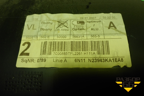 Обшивка двери передней левой под электрику (6N11N23943KA1EA8) для Ford Fusion с 2002г