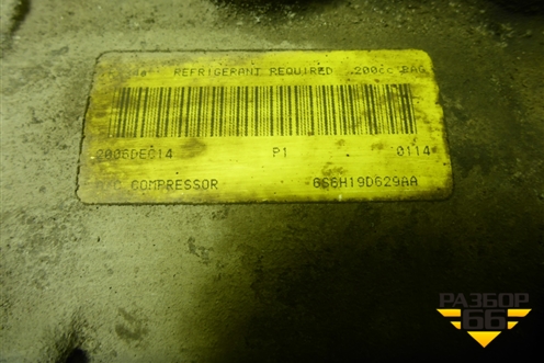 Компрессор кондиционера (6S6H19D629AA) для Ford Fusion с 2002г
