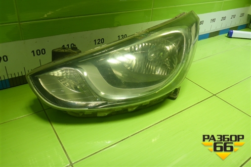 Фара левая (до 2014г галоген) (921014L000) для Hyundai Solaris с 2010-2016г