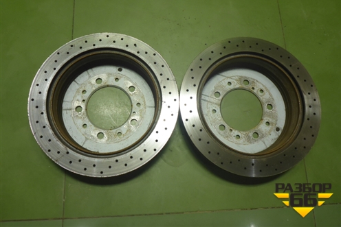Диски тормозные (комплект) (задние) для Toyota Land Cruiser (200) с 2008г