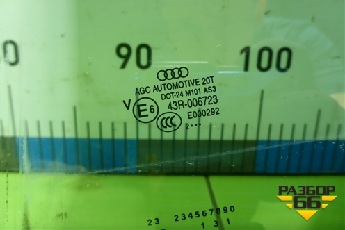 Стекло двери задней левой (заводская тонировка) для Audi Q5 c 2008-2017г