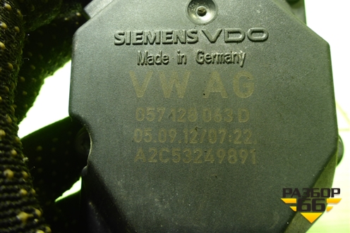 Заслонка дроссельная электрическая (3.0л CTU) (057128063D) для Audi Q5 c 2008-2017г