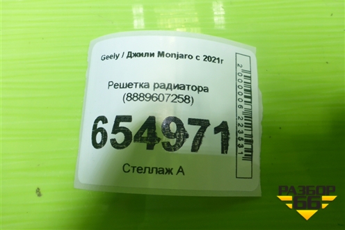 Решетка радиатора (8889607258) для Geely Monjaro с 2021г
