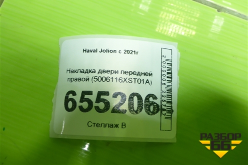 Накладка двери передней правой (5006116XST01A) для Haval Jolion с 2021г