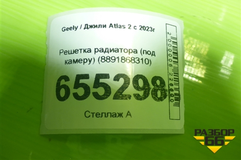 Решетка радиатора (под камеру) (8891868310) для Geely Atlas 2 с 2023г