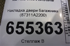 Накладка двери багажника (87311A2200) для Kia Ceed с 2012-2018г