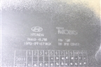 Бампер задний (до 2014г хэтчбек) (866114L200) для Hyundai Solaris с 2010-2016г