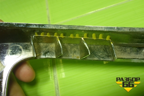 Накладка переднего бампера правая (Верхняя после 2018г хром) (8450100990) для VAZ Granta/Гранта