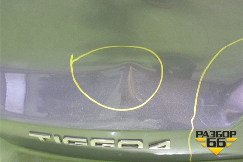 Дверь багажника без стекла (после 2024г) (552001121AA) для Chery Tiggo 4 с 2017г (Тиго 4)