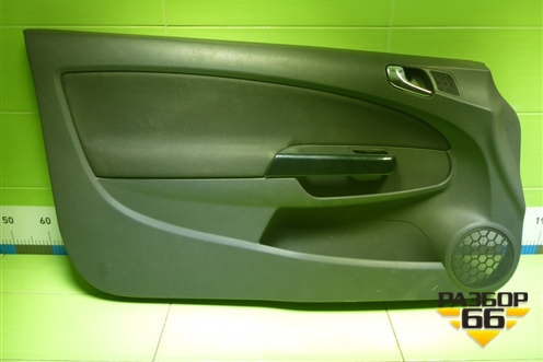 Обшивка двери передней левой под электрику (3-х дверный кузов) (13232890) для Opel Corsa D с 2006-2014г (Корса Д)