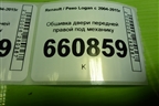 Обшивка двери передней правой под механику (до 2009г) (8200576879) для Renault Logan с 2004-2015г (Логан)