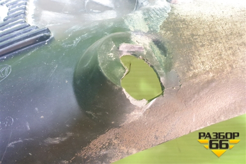 Пыльник заднего бампера правый (868221R000) для Hyundai Solaris с 2010-2016г (Солярис)