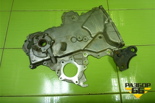 Крышка двигателя передняя (с маслянным насосом 1.6л G4FC) (213502B001) для Kia Rio с 2011-2016г (Рио 3)