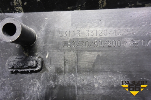 Решетка в передний бампер центральная (после 2020г) (5311333120) для Toyota Camry V70 с 2017г (Камри)