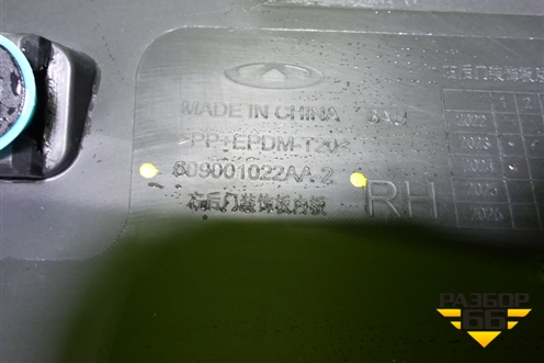 Накладка двери задней правой (609001022AA) для Chery Tiggo 9 с 2023г (Тиго 9)