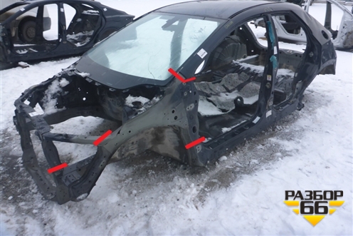 Лонжерон передний левый для Honda Civic 5D с 2005-2011г (Цивик)