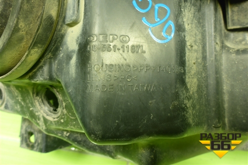 Фара левая (после 2009г) для Renault Logan с 2004-2015г (Логан)