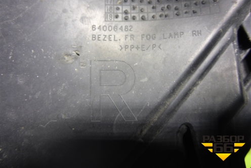 Накладка ПТФ правая (после 2015г) (6400G482) для Mitsubishi Outlander с 2012-2024г (Аутлендер)