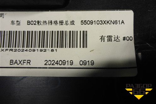 Решетка радиатора (5509103XKN61A) для Haval F7 с 2024-2026г (Ф7)