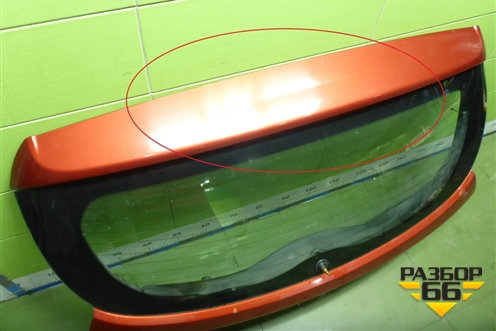 Дверь багажника со стеклом (737004L200) для Hyundai Solaris с 2010-2016г (Солярис)