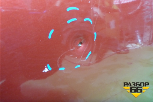 Дверь задняя правая (хетчбэк) (770044L200) для Hyundai Solaris с 2010-2016г (Солярис)