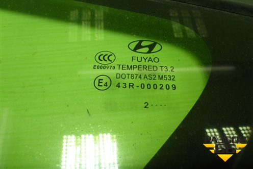 Стекло глухое левое (хетчбэк) для Hyundai Solaris с 2010-2016г (Солярис)