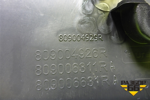 Обшивка двери передней правой под электрику (809004929R) для Nissan Terrano с 2014г (Терано)