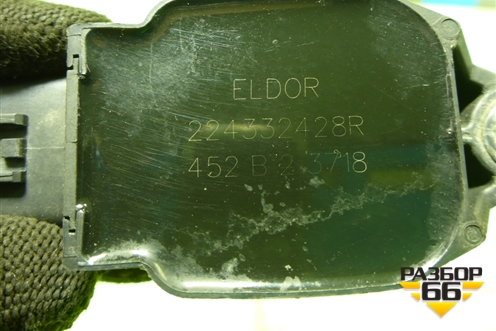 Катушка зажигания (1.6л H4MD438) (224332428R) для Nissan Terrano с 2014г (Терано)